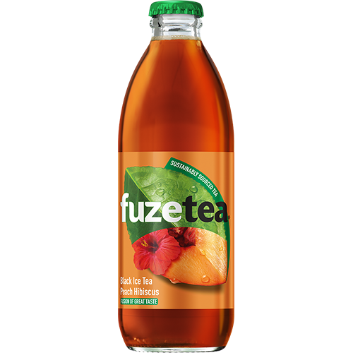 FuzeTea brzoskwiniowa z czarną herbatą i hibiskusem 0,25l