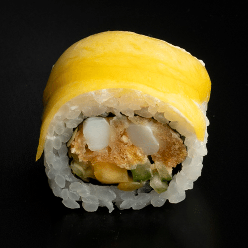 Uramaki gold kalmar w tempurze otulony mango 8 szt.
