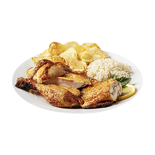 1/2 frango assado