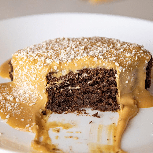 Brownie com cobertura