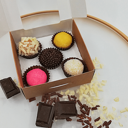 Brigadeiros de 5 sabores