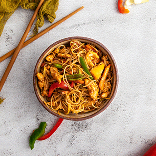 Noodles with chicken