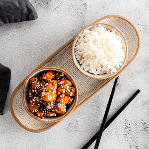 Teriyaki chicken with rice