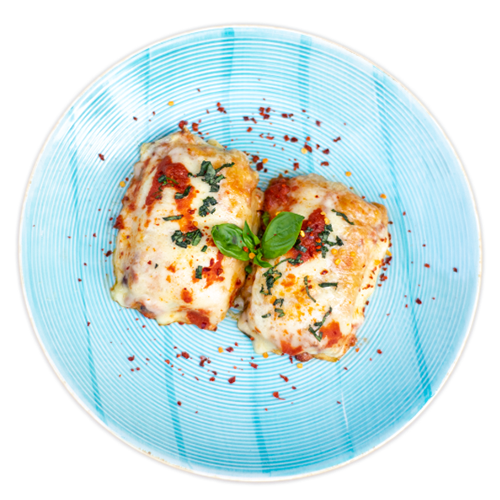 Spicy chicken pancakes