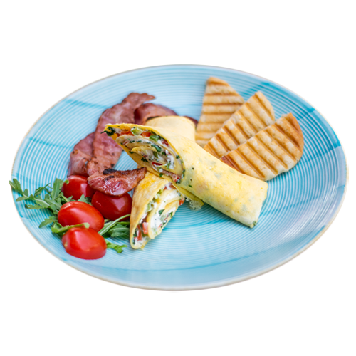 Stuffed scrambled eggs