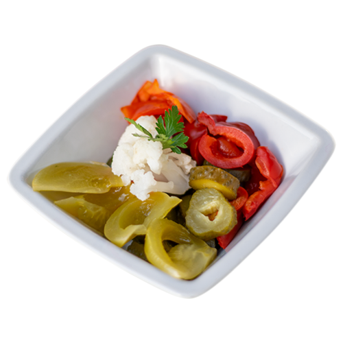 Assorted pickled vegetables salad