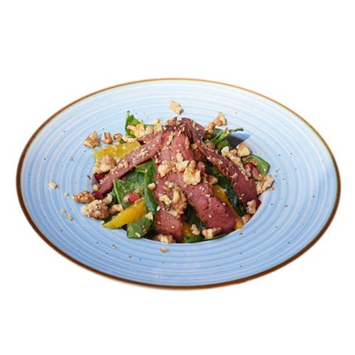 Lettuce trio with duck breast