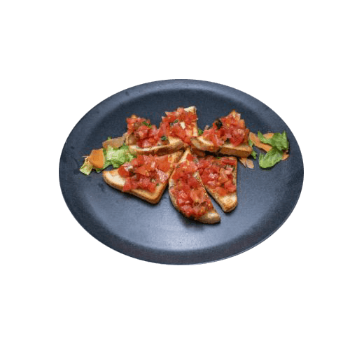 Tomatoes and garlic Bruschetta