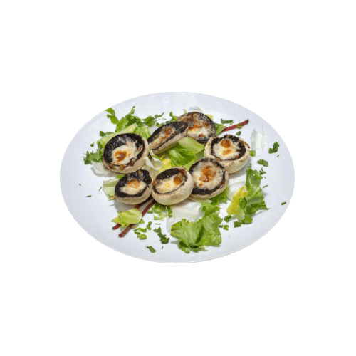 Gratinated mushrooms