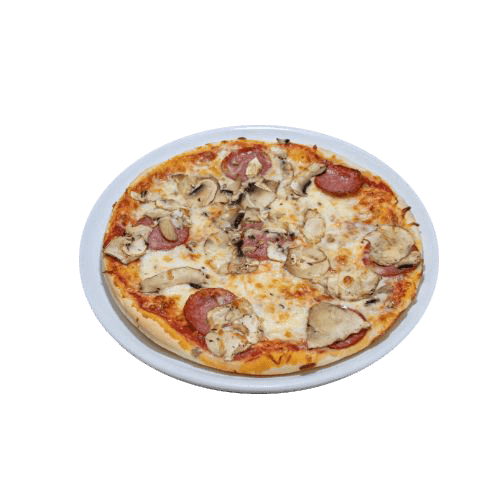 Salame e Funghi pizza