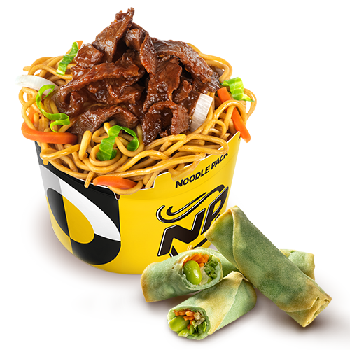 Beef Noodle Pack + Edamame Rolls